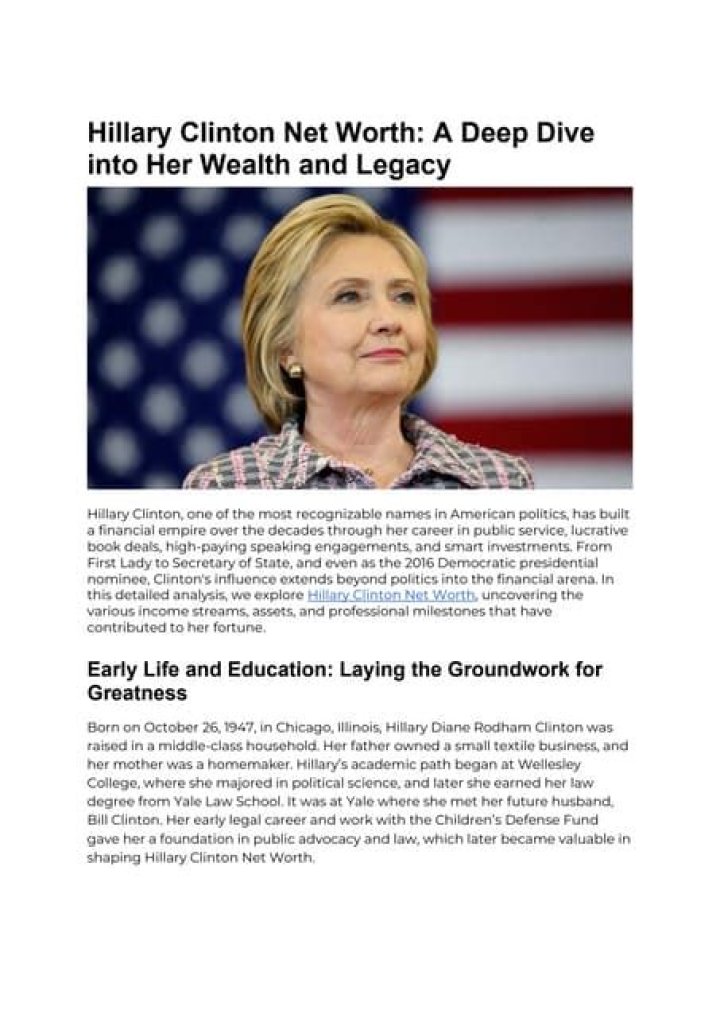 A Deep Dive Into Her Wealth And Legacy