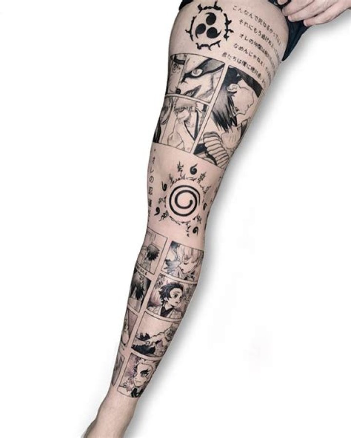 Anime Tattoos, Leg Tattoos, Cute Tattoos, Simple Tattoos, Body Art