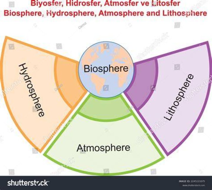 Atmosphere, biosphere, hydrosphere, lithosphere, Stock Vector Adobe Stock