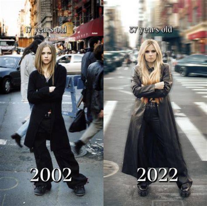 Avril Lavigne 2002 & 2023 r/nostalgia