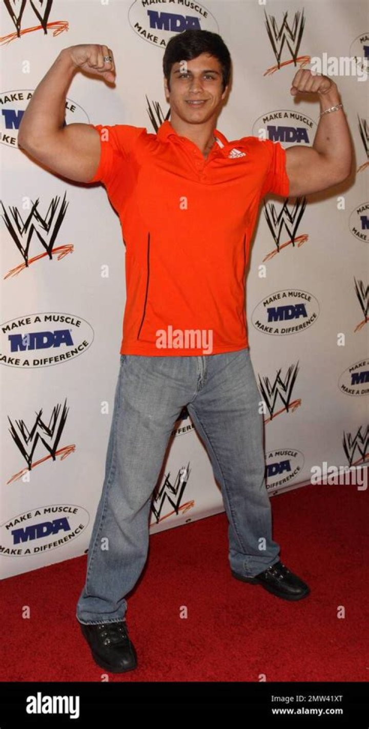 Brent Ferrigno poses on the red carpet at the annual WWE SummerSlam