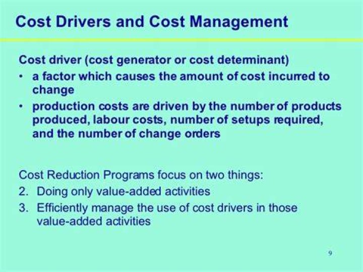Cost Drivers Examples In Service Industry lasoparevolution