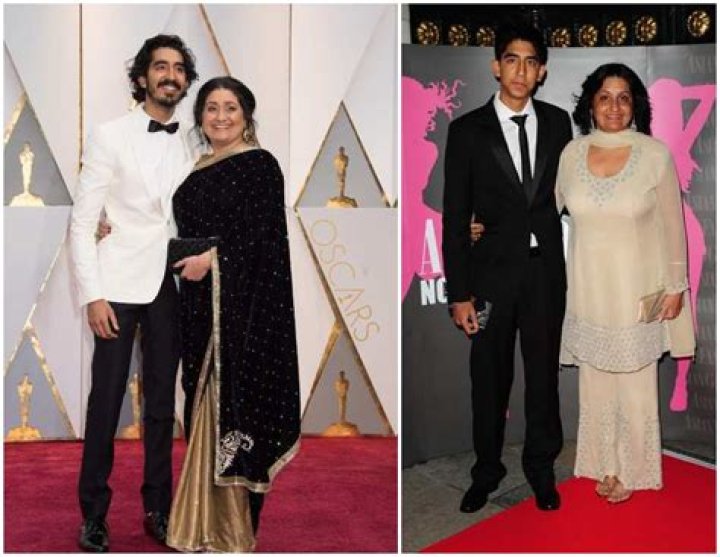 Dev Patel Celebrities With Family Members at the 2017 Oscars