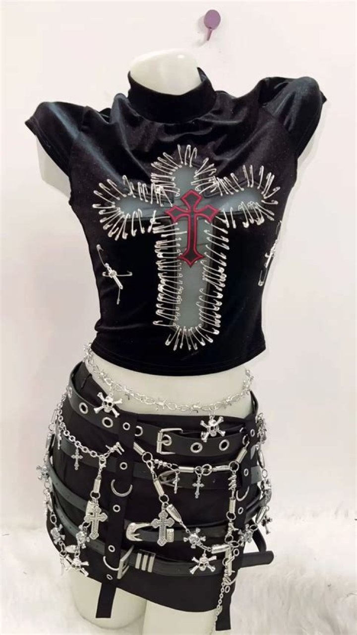 Gothic Anime Tank Tops Y2k Fashion Black Goth Top Cute Women Etsy Canada