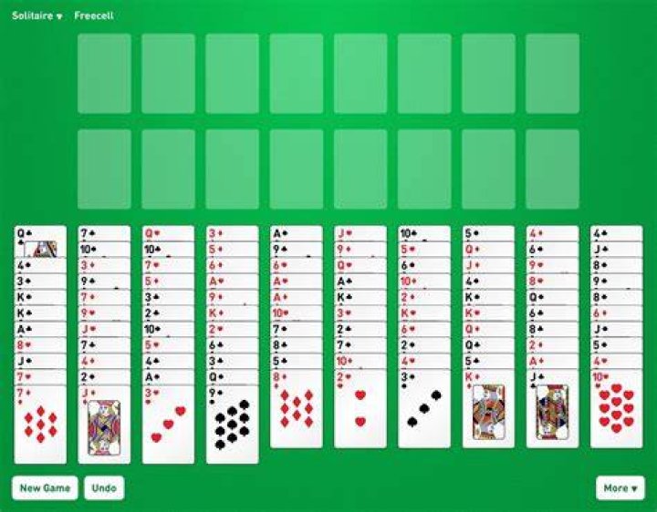 Green felt freecell solitaire mashety