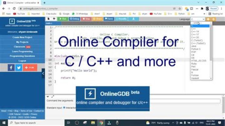 How to use Online Compiler to code in java Online gdb compiler YouTube