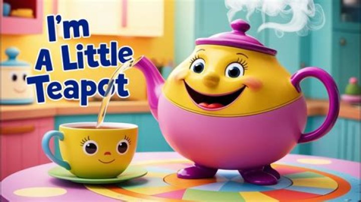 I&rsquo;m a Little Teapot Nursery Rhyme Free Printable Papercraft Templates