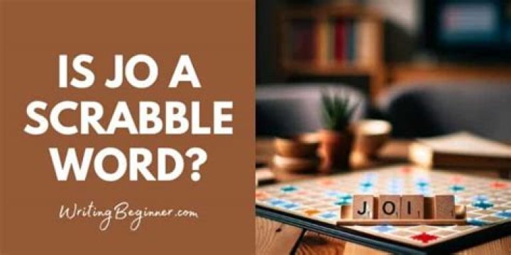 Is Jo A Valid Scrabble Word