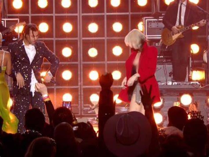 Miley Cyrus suffers nipslip wardrobe malfunction at preGrammys party