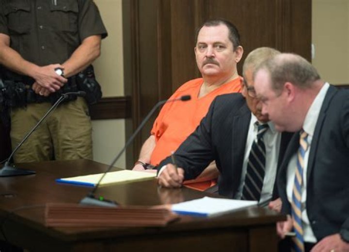 Murder suspect Aubrey Trail slashed his own throat in court after