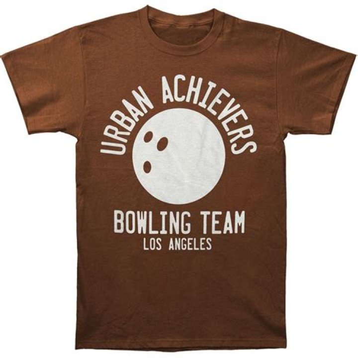The Big Lebowski Urban Achievers Bowling Team Brown TShirt