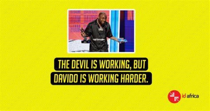 The Devil is Working but Davido is Working Harder